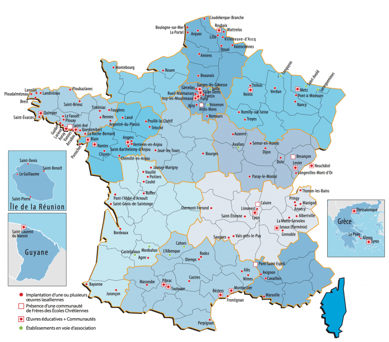 Le réseau La Salle Jeanne d'Arc Sainte Chantal Avallon